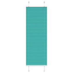 Gasolina verde plissada cega 40x150 cm largura tecido 39,4 cm