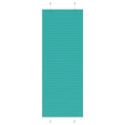 Gasolina verde plissada cega 70x200 cm largura tecido 69,4 cm