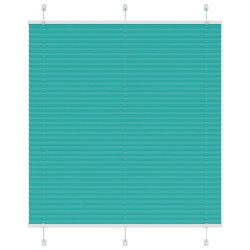 Plissado cego gasolina verde 115x100 cm largura tecido 114,4 cm