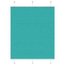 Gasolina verde plissada cega 110x150 cm largura tecido 109,4cm