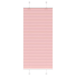 Rosa plissada cega 55x150 cm largura tecido 54,4 cm poliéster