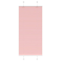 Rosa plissada cega 65x150 cm largura tecido 64,4 cm poliéster