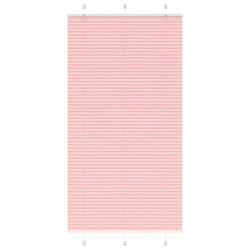 Rosa plissada cega 110x200 cm largura tecido 109,4cm poliéster