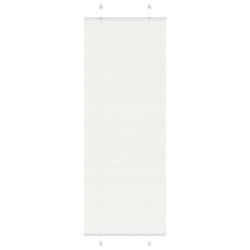 Branco plissada cega 80x200 cm largura tecido 79,4 cm poliéster