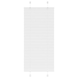 Branco plissada cega 60x100 cm largura tecido 59,4 cm poliéster