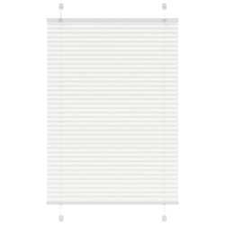 Branco plissada cega 85x100 cm largura tecido 84,4 cm poliéster
