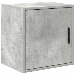 Armário de parede garagem concreto cinza madeira engenheirada