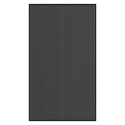 Capacho às riscas preto e cinzento 115x200 cm
