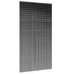Cortina de porta contra insetos cinza escuro 120x220 cm bambu