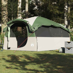 Tenda familiar túnel para 6 pessoas resistente à água verde