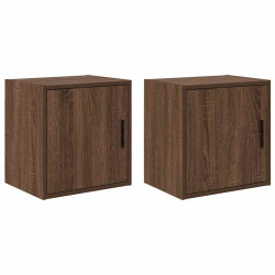 Armários de parede para garagem 2pcs derivados de madeira