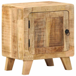Mesa de cabeceira 40x32x46cm madeira de mangueira áspera maciça