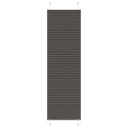 Preto plissada cega 65x200 cm largura tecido 64,4 cm poliéster