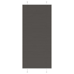 Preto plissada cega 90x200 cm largura tecido 89,4 cm poliéster