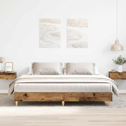 Estrutura de cama sem colchão 160x200cm derivados de madeira