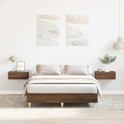 Estrutura de cama sem colchão 120x190 cm carvalho castanho