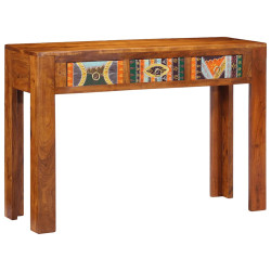 Mesa consola 110x35x75 cm madeira de acácia maciça