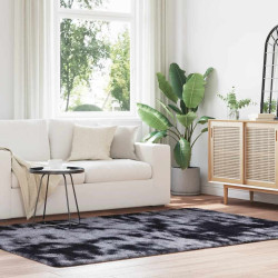 Tapete shaggy de pelo alto navarra 160x230 cm cinzento-escuro