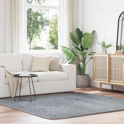Tapete shaggy de pelo alto navarra 200x200 cm cinzento-claro