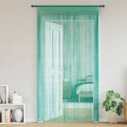 Cortinas de fios 2 pcs 140x250 cm turquesa