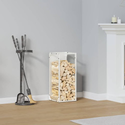 Suporte para lenha 25x25x60 cm aço laminado a frio branco