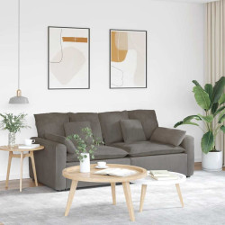Sofá modular com almofadas cinzento-claro