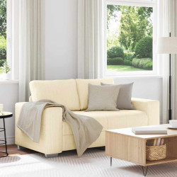 Sofá-luvas 160x77x82 cm tecido corduroy creme