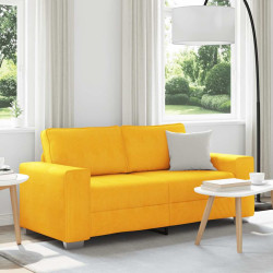 Sofá-luvas 180x77x82 cm tecido corduroy amarelo-claro