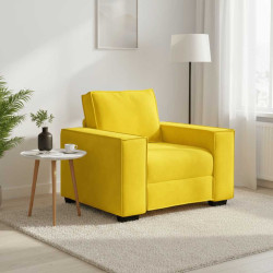 Poltrona 100x78x84 cm veludo amarelo