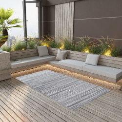 Tapete de exterior 120x180 cm arakil PP cinzento
