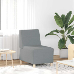 Poltrona sem braços tecido 55 cm cinzento-claro