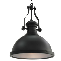 Candeeiro de teto redondo e27 preto