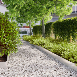 Orlas de relva 30 pcs 15x103 cm aço inoxidável
