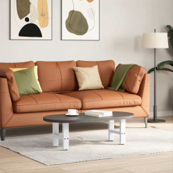 Pés para mesa de centro , brancos, 2 peças, 40x (30-31) cm, aço