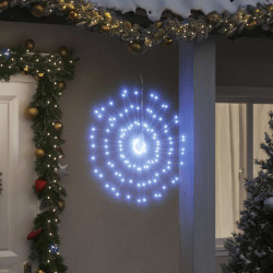 Iluminações estrelares natal 140 leds 4 pcs 17 cm branco frio