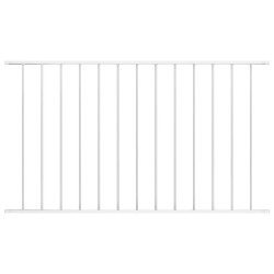 Painel de vedação woerden em aço revestido a pó, 163x117 cm, branco