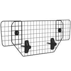 Grade de segurança de carro para cães universal grade de segurança para cães com largura ajustável 90-120x40,5cm preto