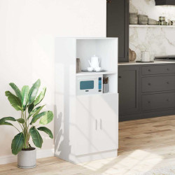 Armário de cozinha 57x41,5x131,5 cm derivados de madeira branco