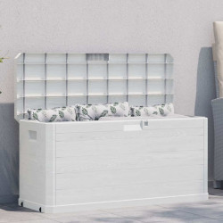 Caixa de arrumação para jardim 280 l cinzento-claro