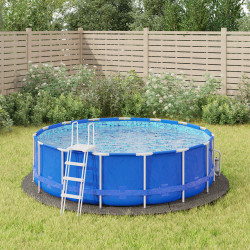 Pano para chão de piscinas ø366 cm poliéster geotêxtil cinza