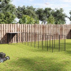 Canil 7,26 m² aço preto
