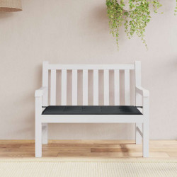 Almofadão p/ banco de jardim 100x50x3cm tecido oxford preto