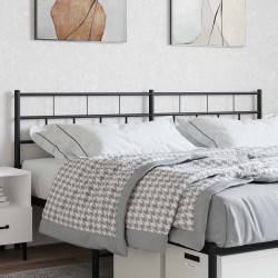 Cabeceira de substituição 160 cm metal preto