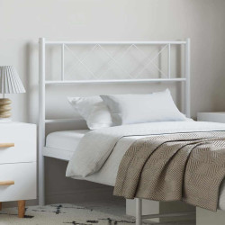Cabeceira de substituição 100 cm metal branco