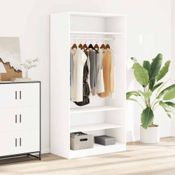 Roupeiro 100x50x200 cm derivados de madeira branco