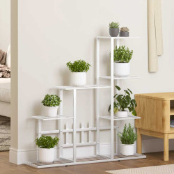 Suporte de vasos 94,5x25x88 cm metal branco