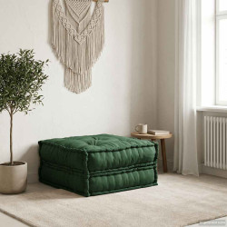 Unidade de sofá modular 70x70x36 cm tecido verde