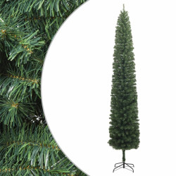 Árvore de natal fina com suporte 300 cm PVC