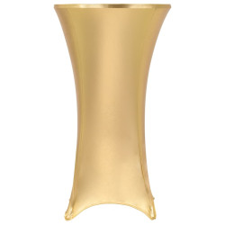 2 Pcs capas extensíveis para mesa 60 cm dourado