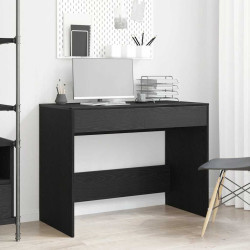 Mesa em carvalho preto, 101 x 50 x 76,5 cm, madeira engenheirada